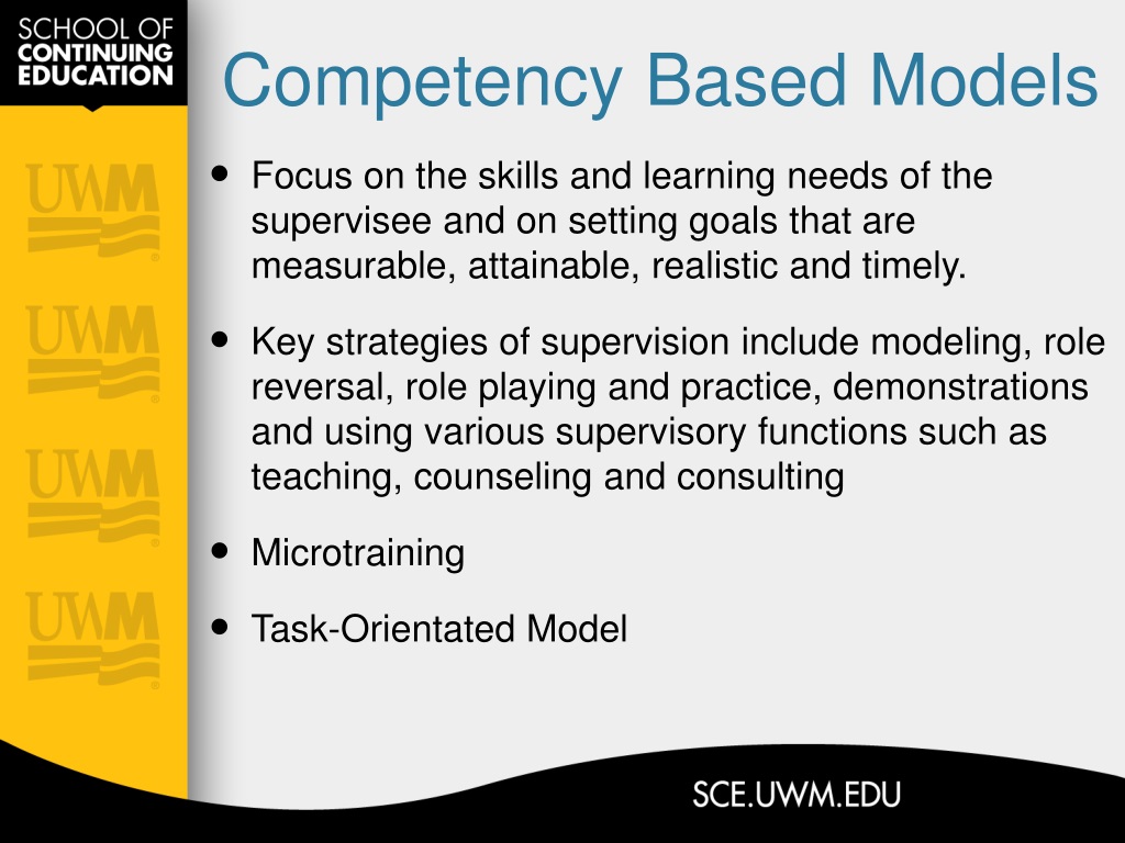 PPT - CLINICAL SUPERVISION: PART II MODELS OF SUPERVISION STAGES OF ...