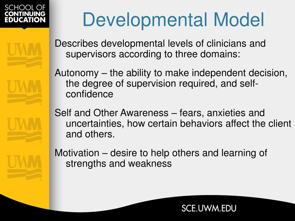 PPT - CLINICAL SUPERVISION: PART II MODELS OF SUPERVISION STAGES OF ...