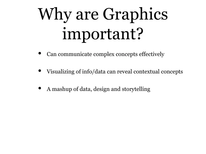 why is presentation graphics important