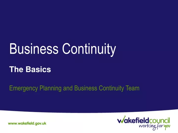 business continuity n.