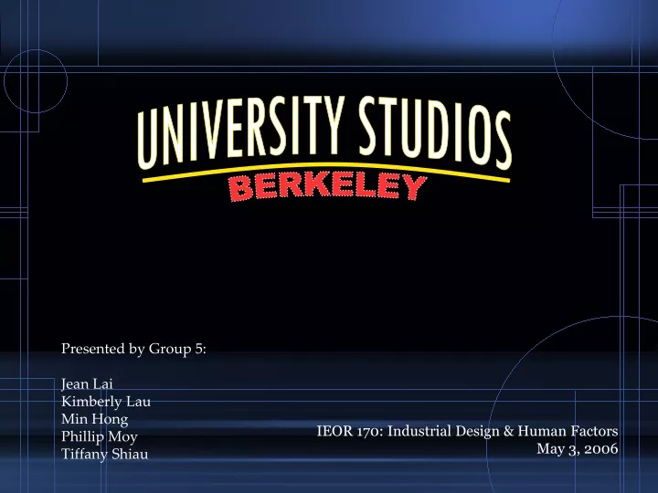 presented by group 5 jean lai kimberly lau min hong phillip moy tiffany shiau n.