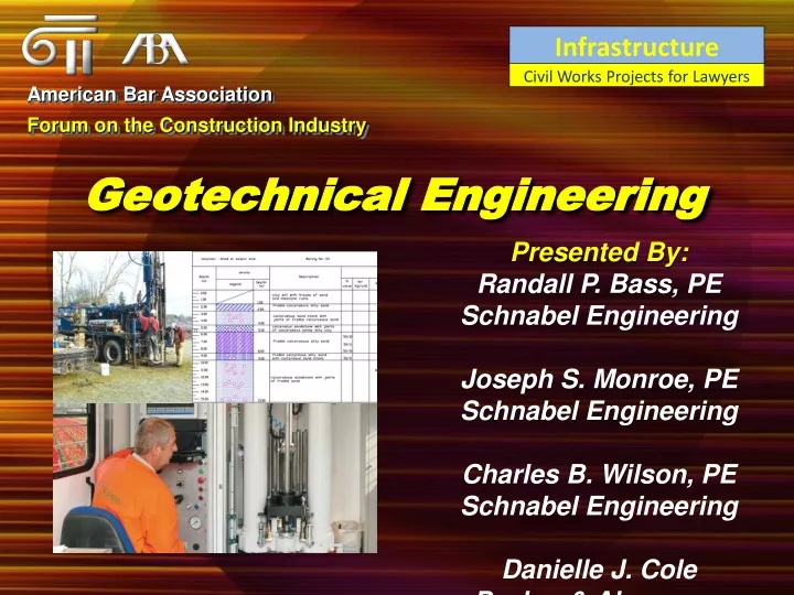 PPT Geotechnical Engineering PowerPoint Presentation Free Download 