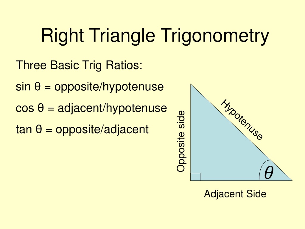 PPT - Right Triangle Trigonometry PowerPoint Presentation, free