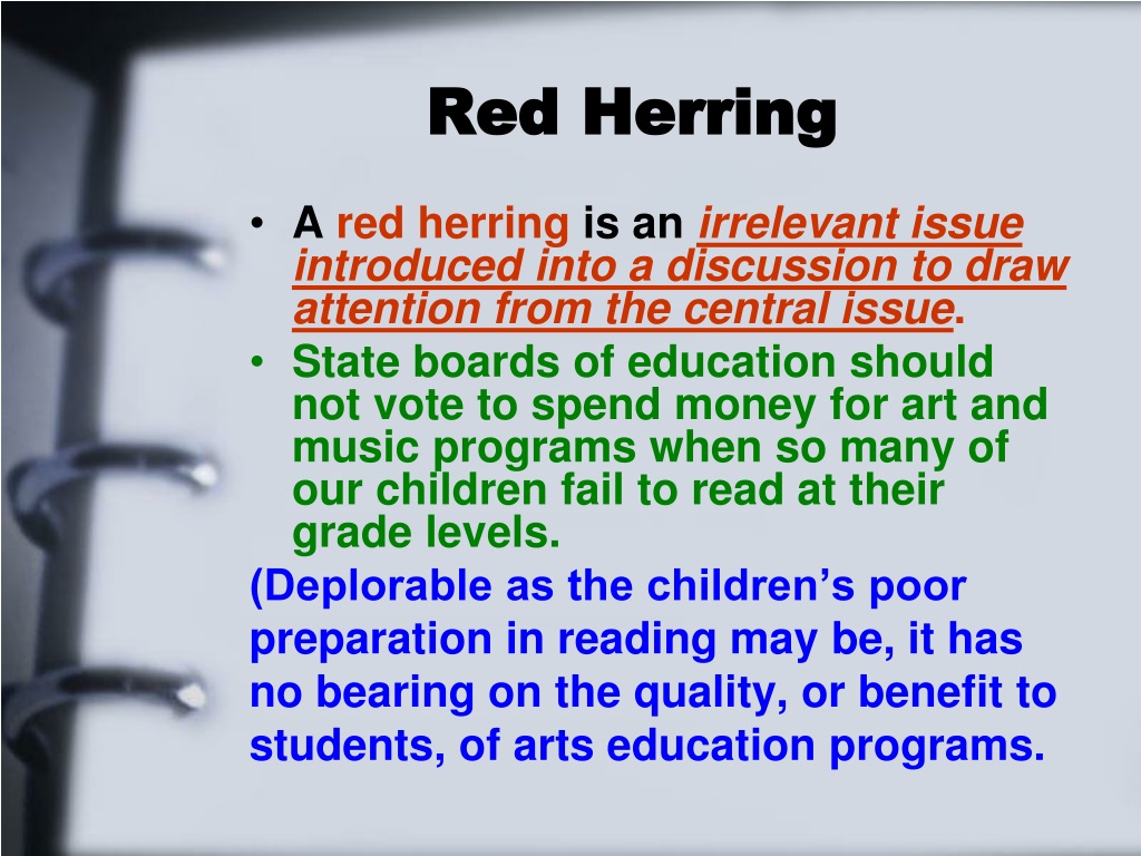 critical thinking red herring