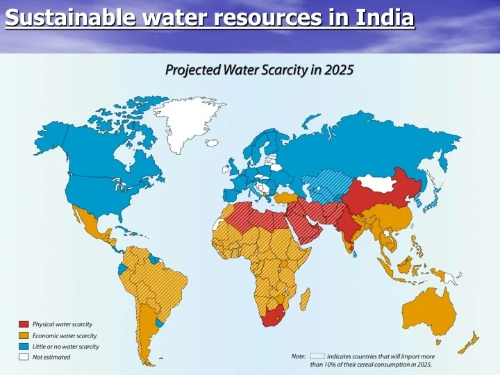 PPT - Sustainable water resources in India PowerPoint Presentation ...