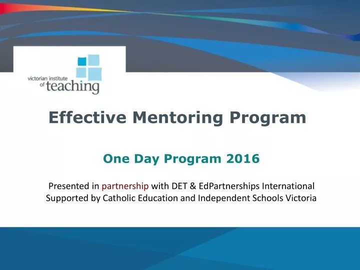 PPT - Effective Mentoring Program PowerPoint Presentation, Free ...