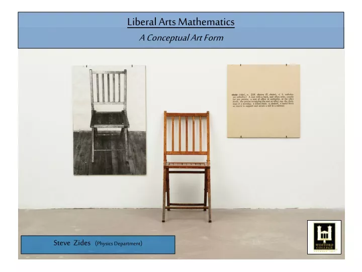 liberal arts mathematics a conceptual art form n.
