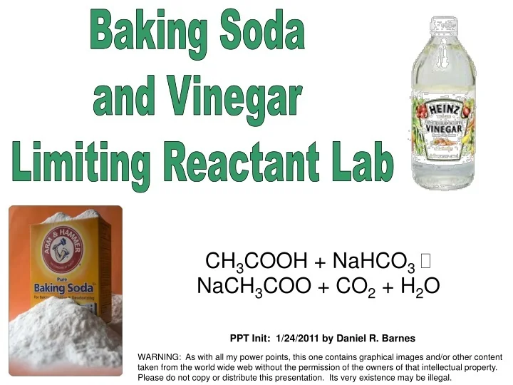 PPT Baking Soda and Vinegar Limiting Reactant Lab PowerPoint