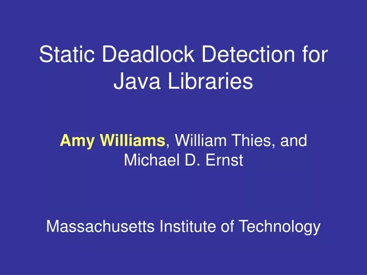 java deadlock detection