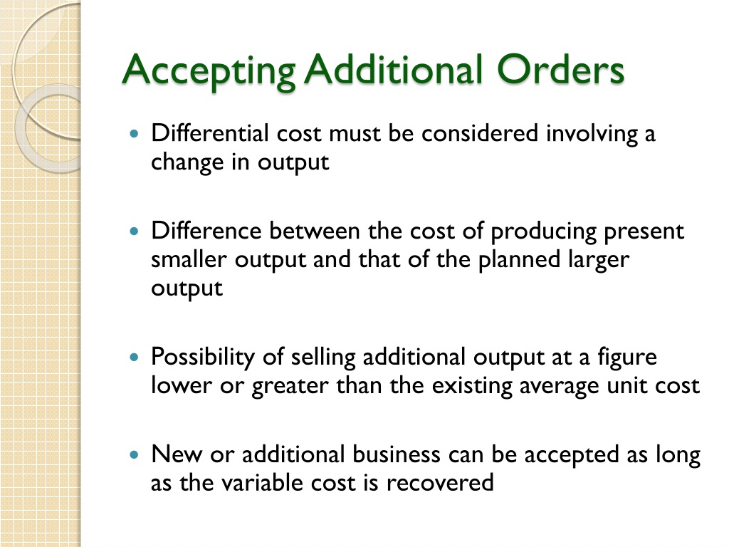 PPT Differential Cost Analysis PowerPoint Presentation, free download