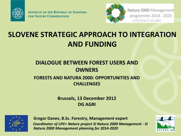 slovene strategic approach to integration and funding n.
