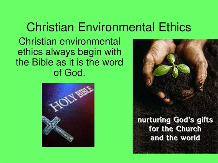 christian environmental ethics essay