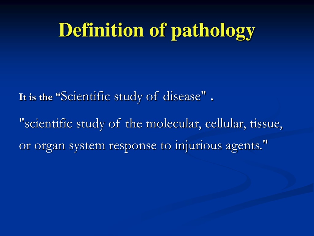 clinical presentation definition pathology