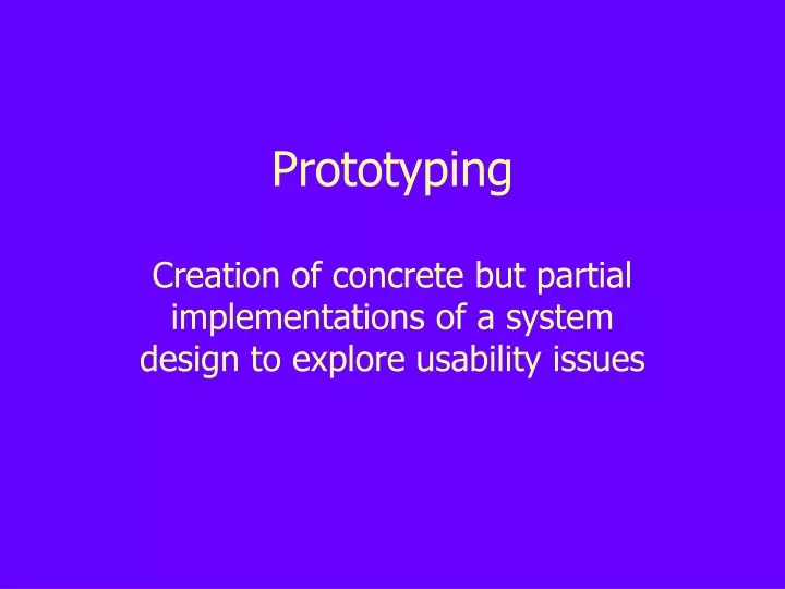 prototyping n.