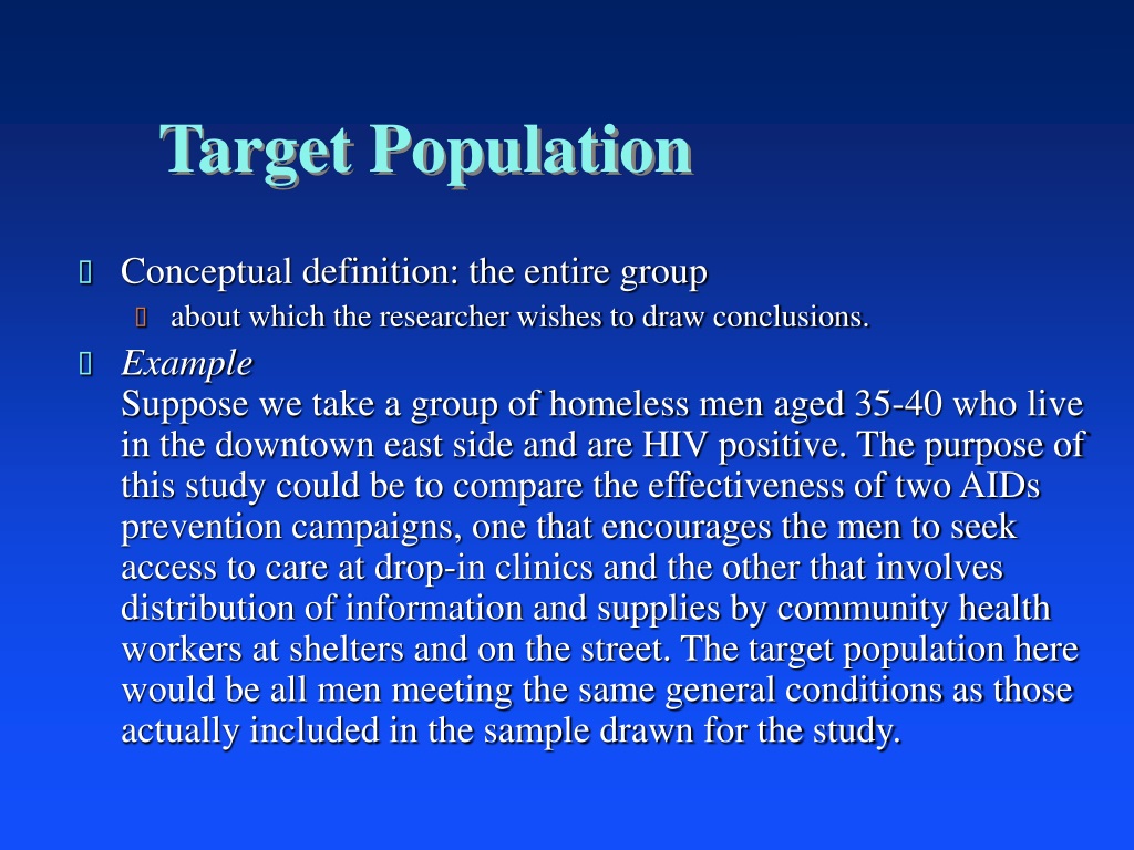 what is target population in qualitative research pdf