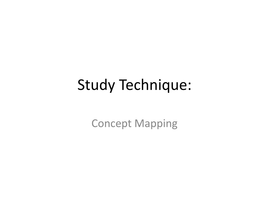 presentation study technique