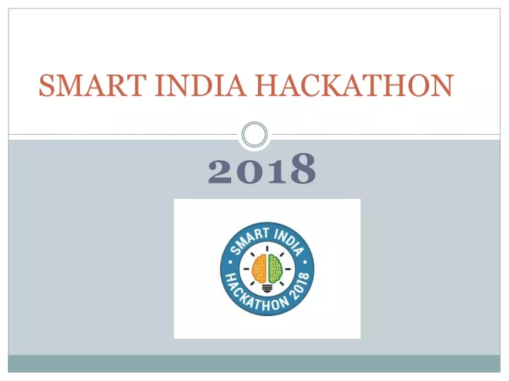 PPT SMART INDIA HACKATHON PowerPoint Presentation, free download ID