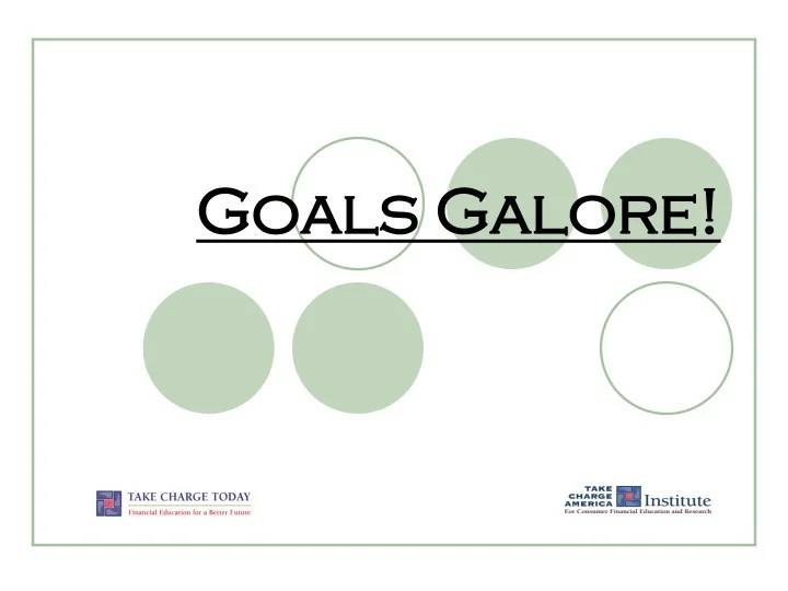 PPT Goals Galore! PowerPoint Presentation, free download ID9686654