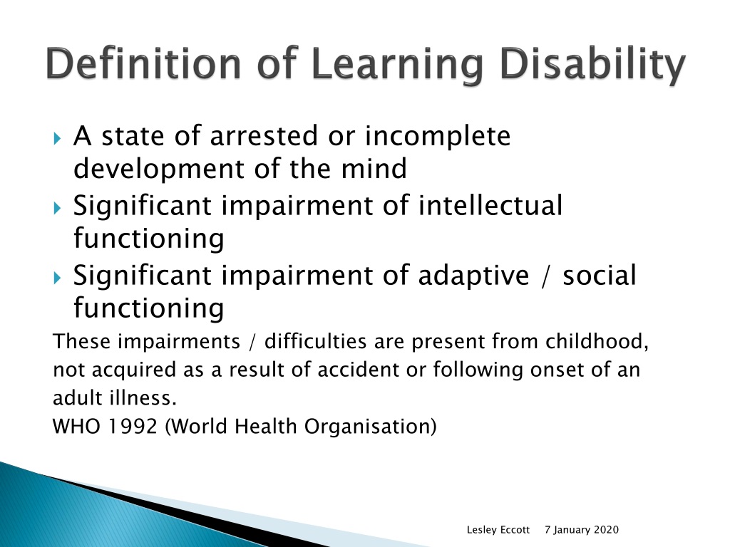 PPT - Learning Disability Awareness PowerPoint Presentation, free ...