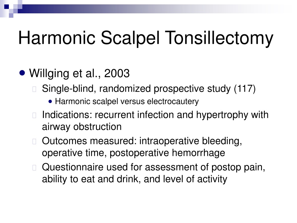 Ppt The Modern Tonsillectomy Powerpoint Presentation Free Download