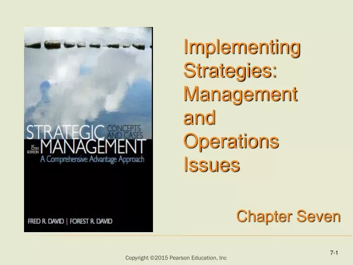 PPT - Implementing Strategies: Management and Operations Issues ...