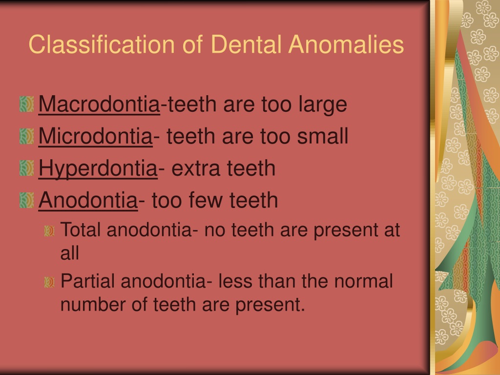 PPT - DENTAL ANOMALIES PowerPoint Presentation, free download - ID:9689459