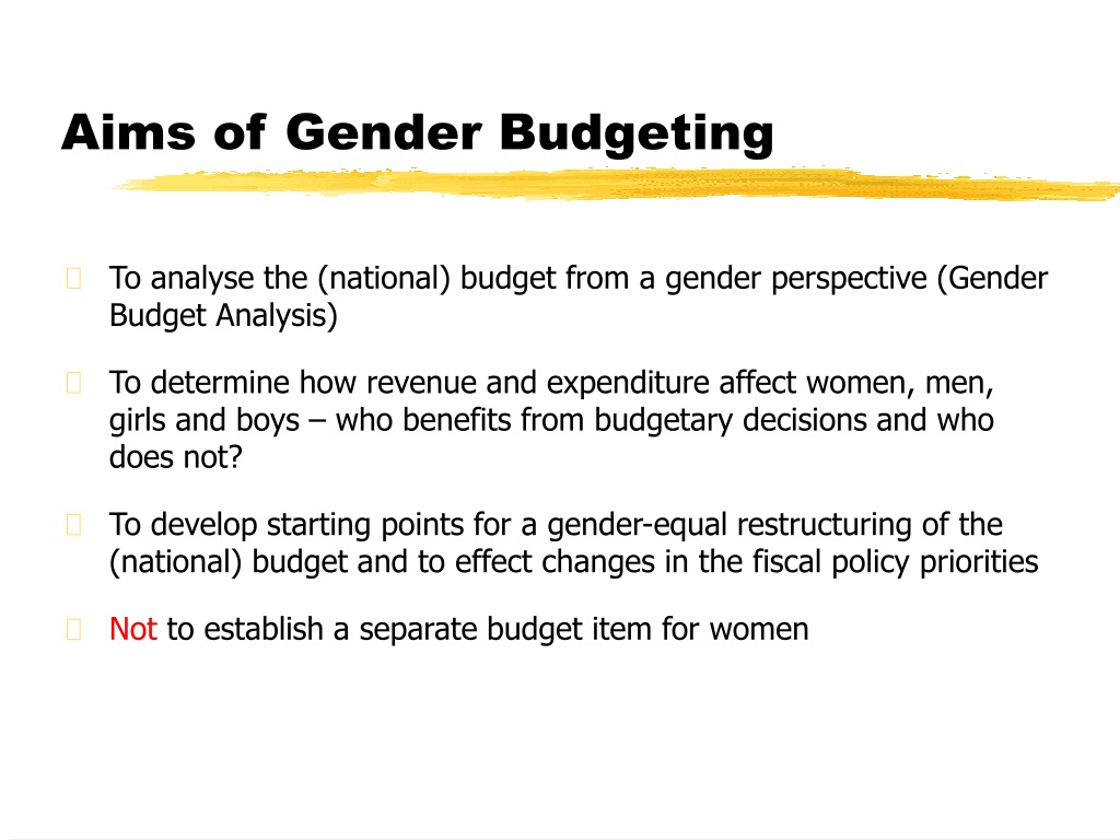 PPT - Gender Budgeting PowerPoint Presentation, Free Download - ID:9689886