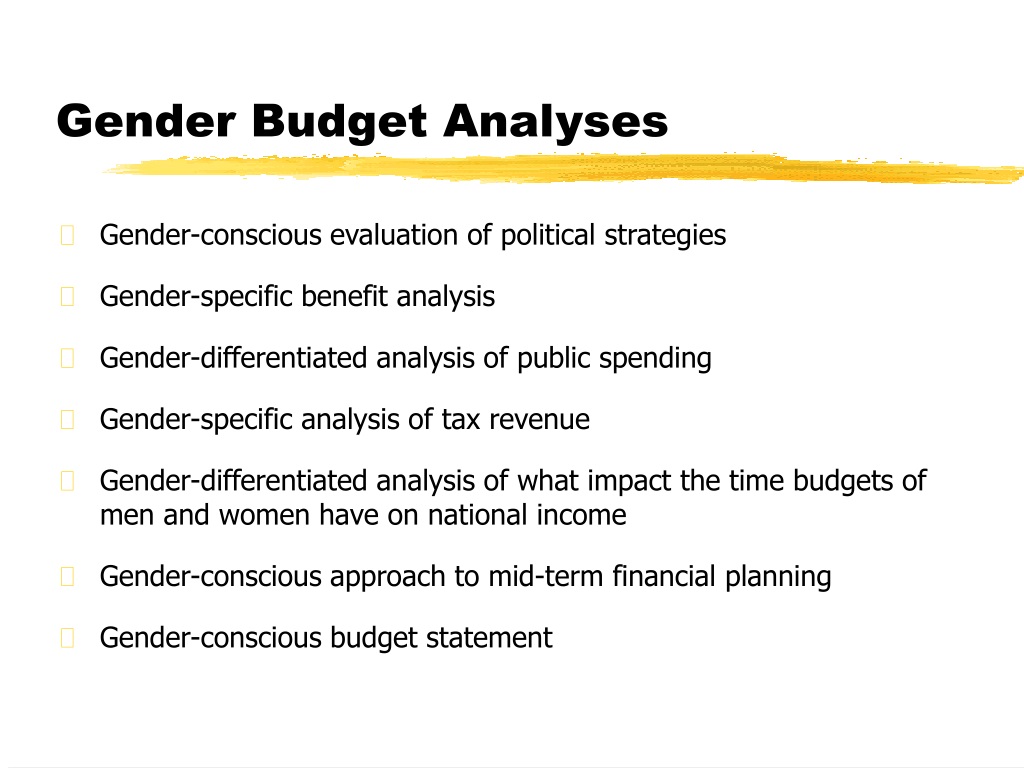 PPT - Gender Budgeting PowerPoint Presentation, Free Download - ID:9689886