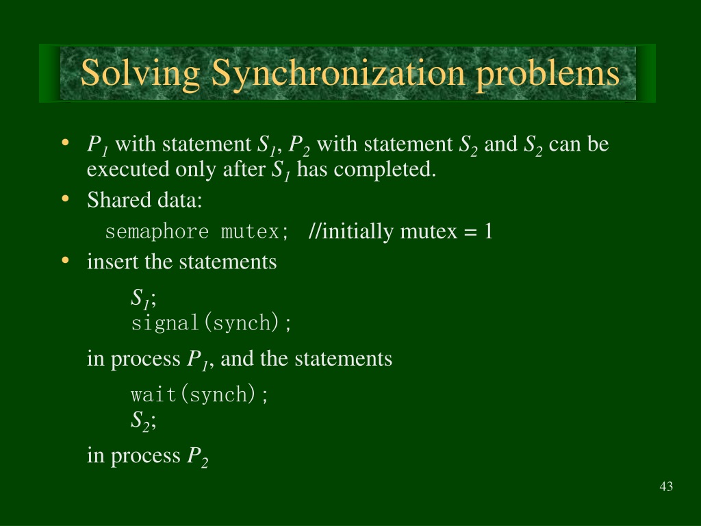 PPT - Chapter 7: Process Synchronization PowerPoint Presentation, Free ...