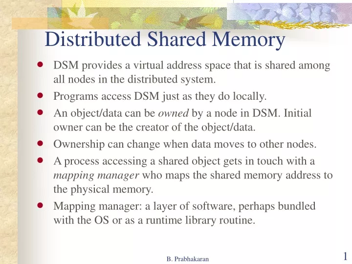 PPT - Distributed Shared Memory PowerPoint Presentation, Free Download ...