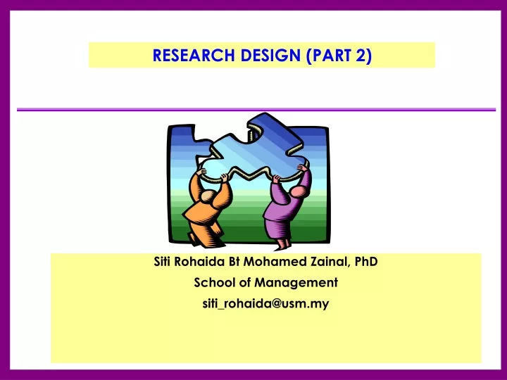 PPT - RESEARCH DESIGN (PART 2) PowerPoint Presentation, Free Download ...