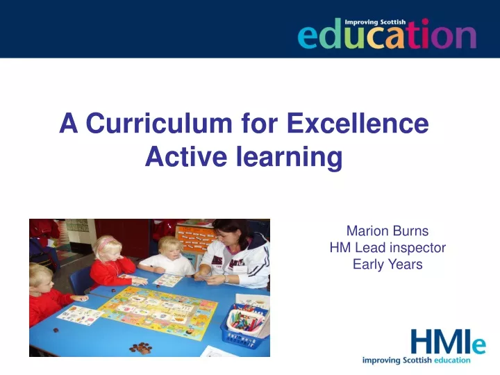 PPT - A Curriculum For Excellence Active Learning PowerPoint ...