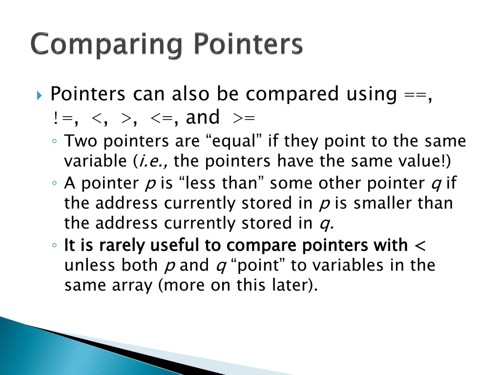 PPT Introduction to Pointers PowerPoint Presentation, free download