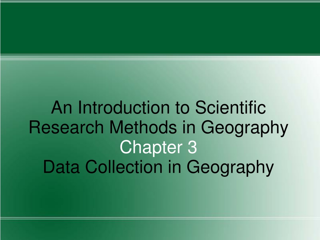 research methods in geography pdf