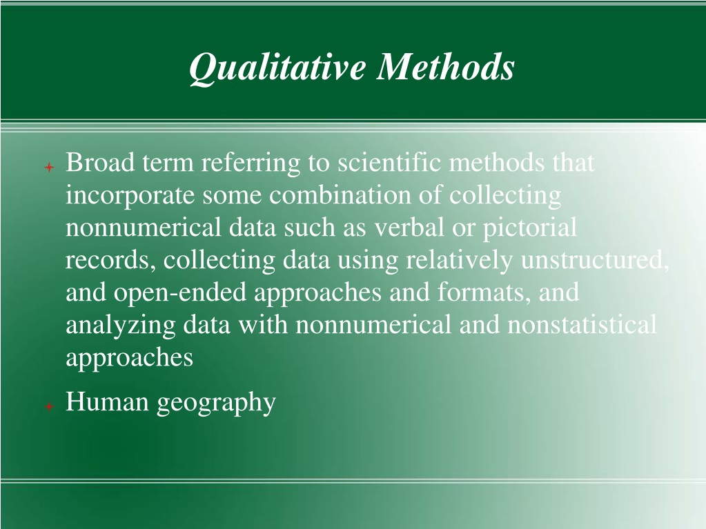 qualitative research methods in geography