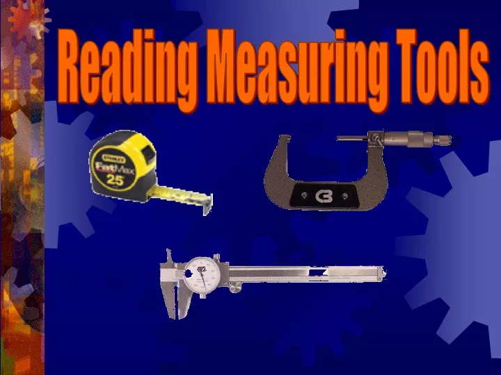 PPT - Reading Measuring Tools PowerPoint Presentation, free download ...