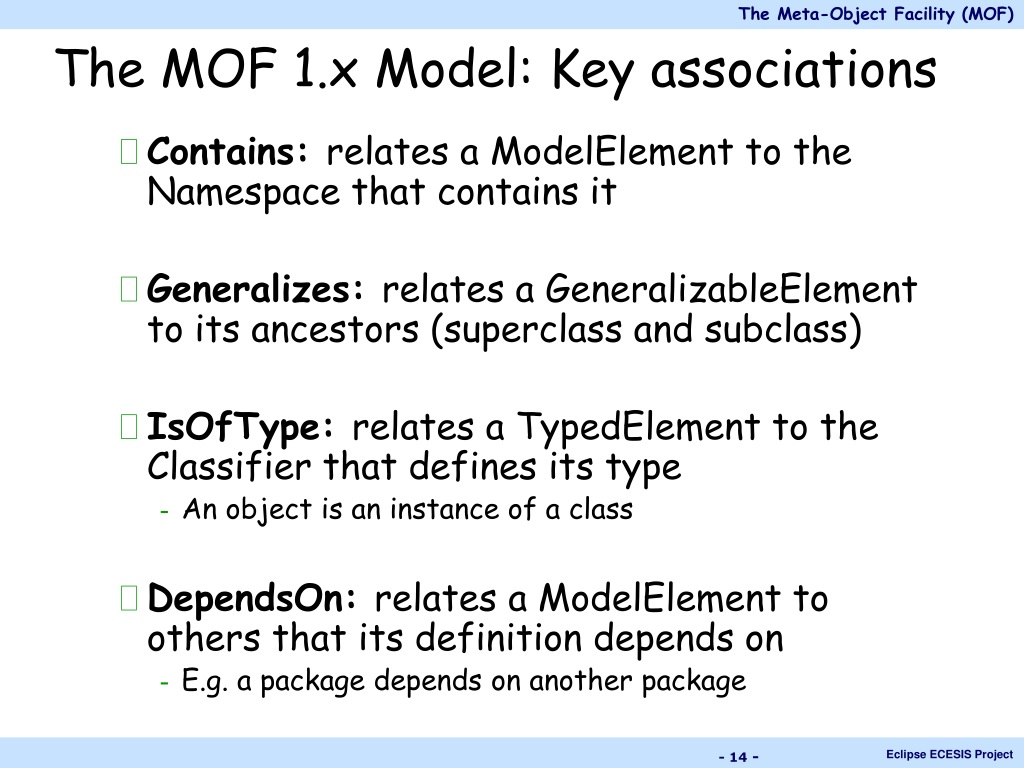 PPT - The Meta-Object Facility (MOF) PowerPoint Presentation, Free ...