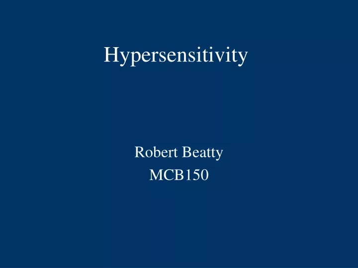 hypersensitivity n.
