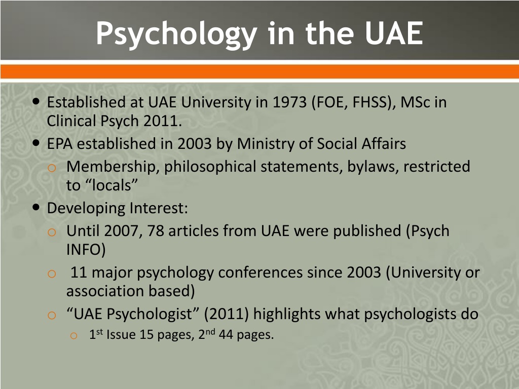 psychology phd uae