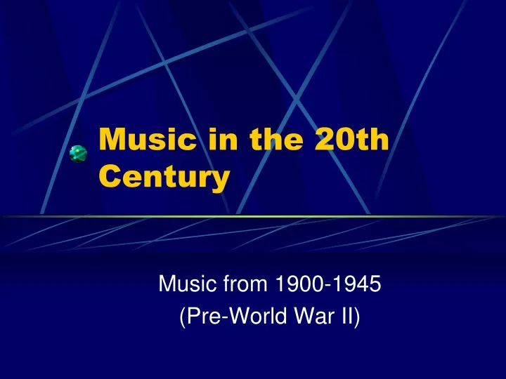 essay 20th century music