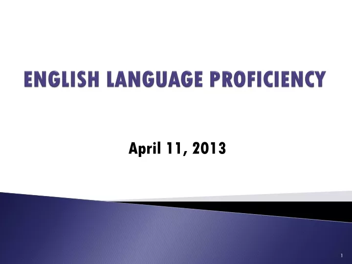 english proficiency powerpoint presentation