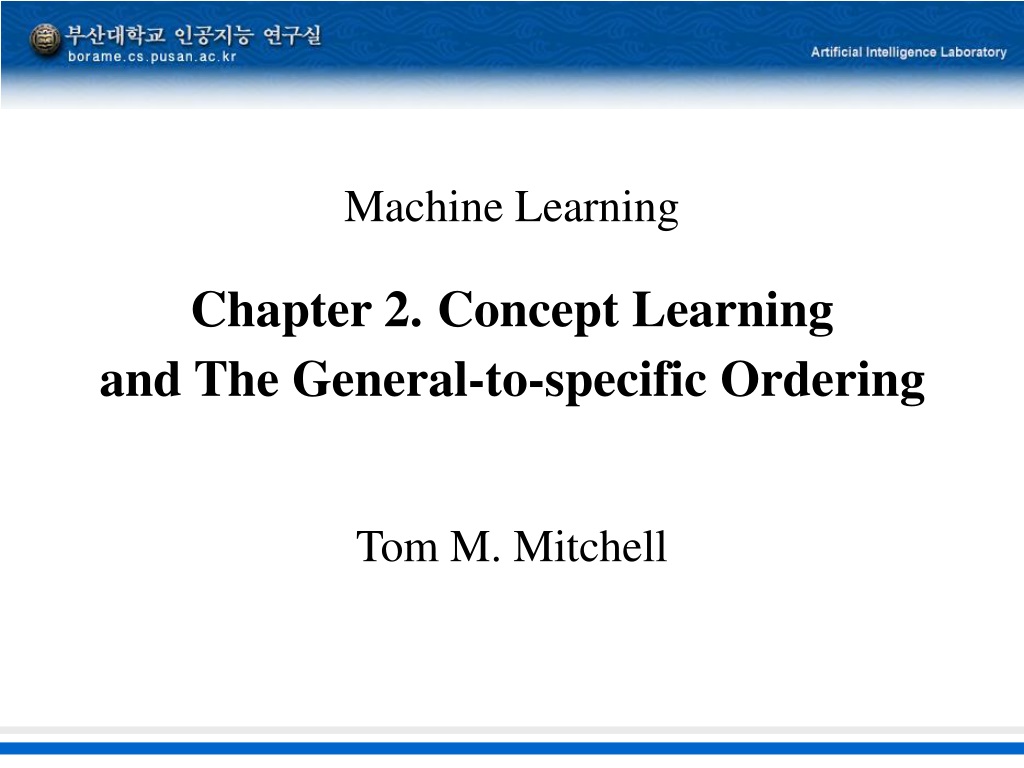 Machine Learning by Tom M. Mitchell