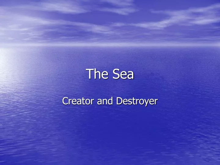 the sea n.