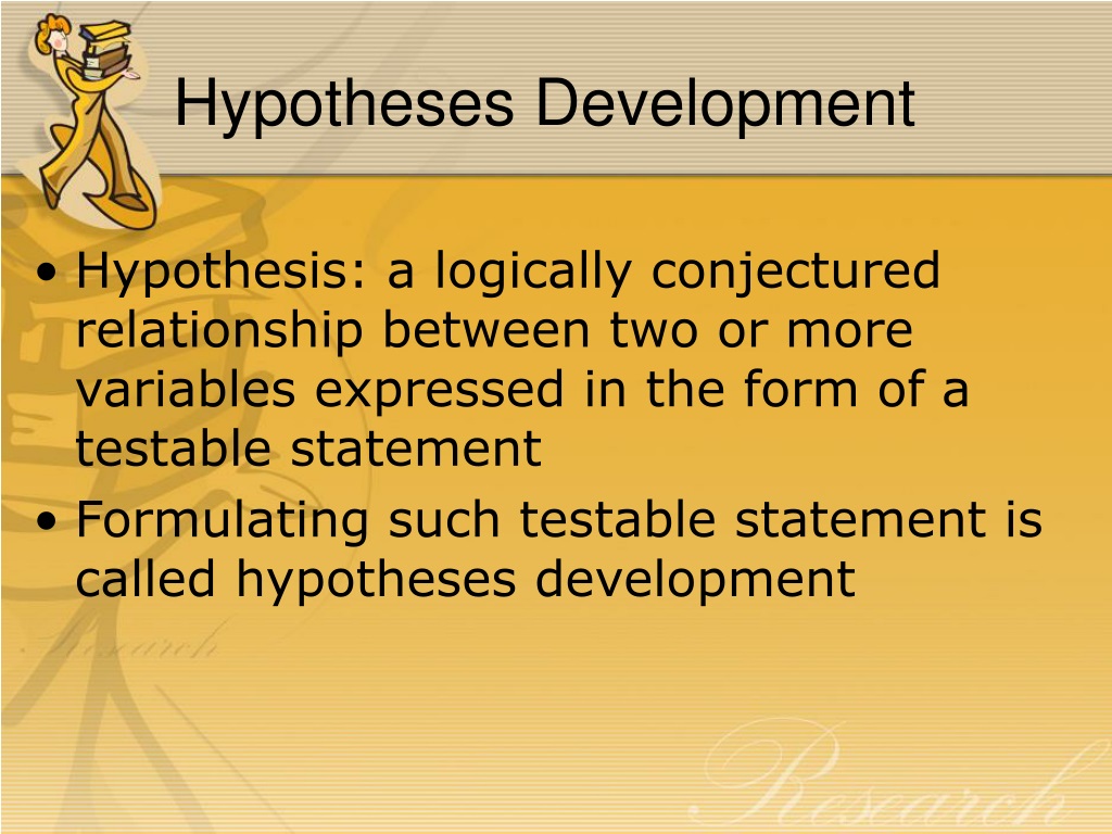 development of hypothesis