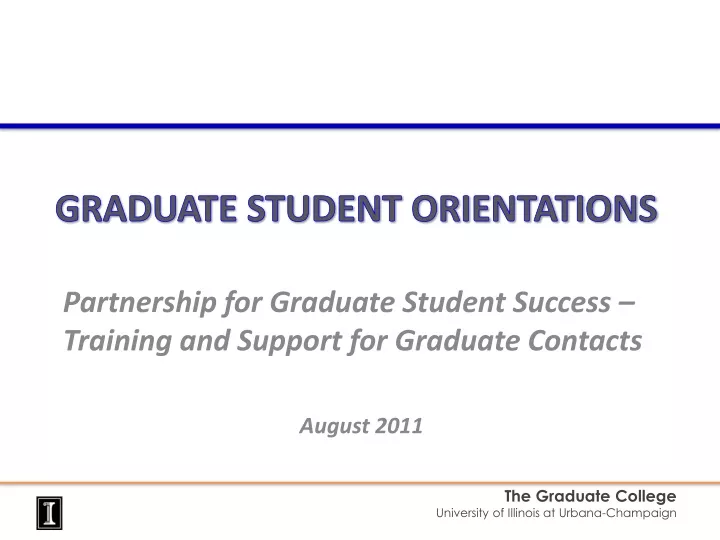 graduate student orientations n.
