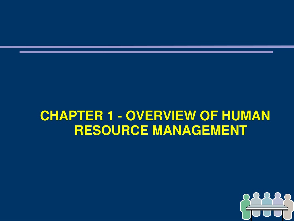 Ppt Chapter 1 Overview Of Human Resource Management Powerpoint