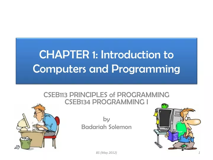 chapter 1 introduction to computers and programming n.