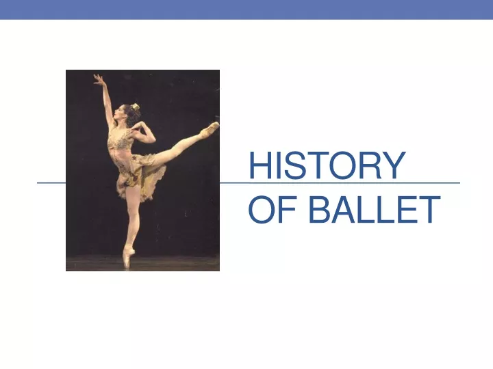 history of ballet n.
