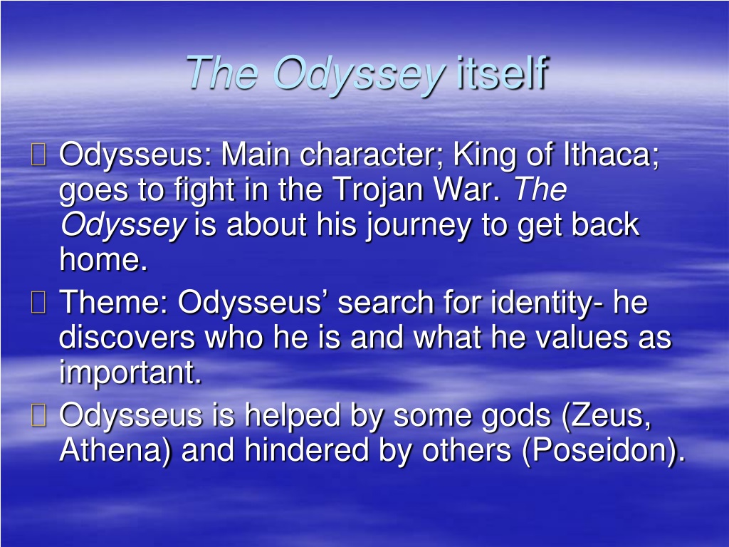 PPT - The Odyssey Background Notes PowerPoint Presentation, free ...