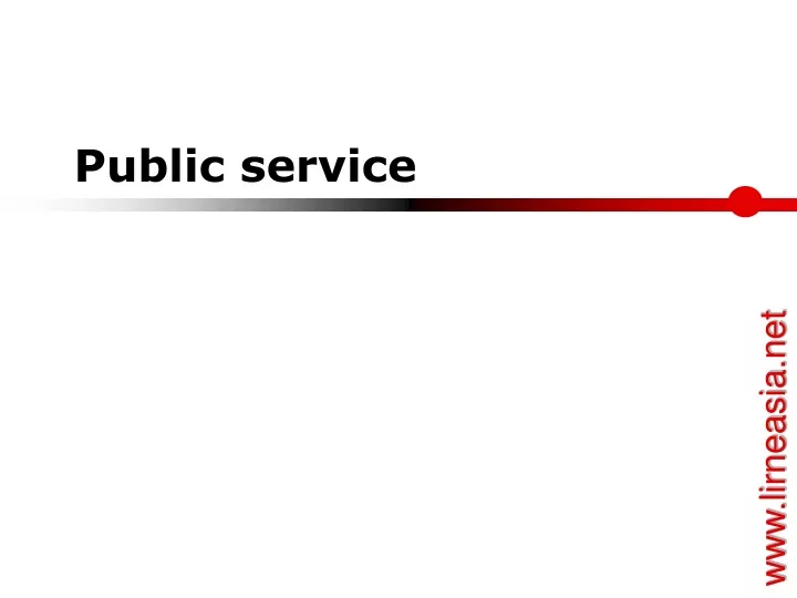public service n.